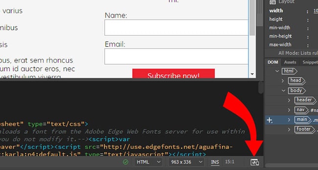 Xem trước giao diện web